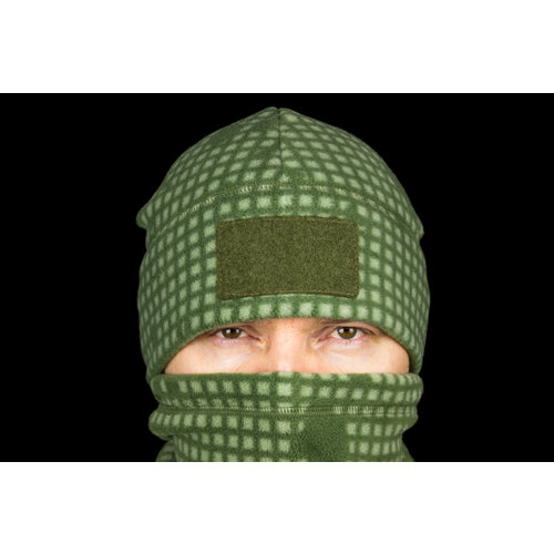 фото Тактическая флисовая шапка в камуфляже dnc, desert night camo. корпус вышивания