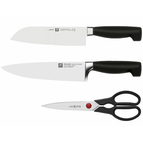 Набор кухонных ножей Zwilling VIER STERNE 31071-200 / 31118-180 + ножницы 41374, Германия