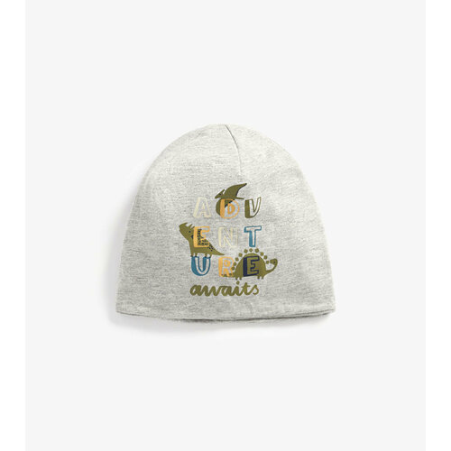 фото Шапка бини mothercare, размер 48/56, серый