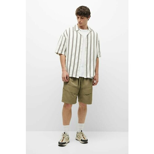 Рубашка Pull & Bear, размер L, белый