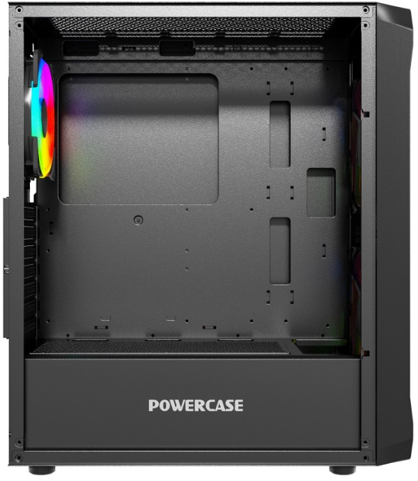 Корпус mATX Powercase CMMAB-A3 чёрный, без БП, боковая панель из закаленного стекла, USB 3.0, 2*USB 2.0, audio - фото №8