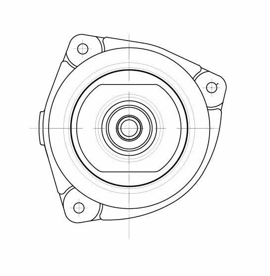 Опора передней стойки без подшипиника левая для автомобиля Nissan Note (06-) SA 1465 TRIALLI