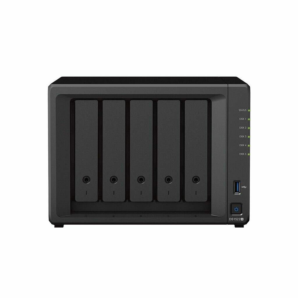 Сетевой накопитель Synology 5x3.5”/2.5" SATA, 2xNVMe, 2xUSB3.2Gen1, 2xeSATA, 4xUTP Gigabit, без HDD - фото №11