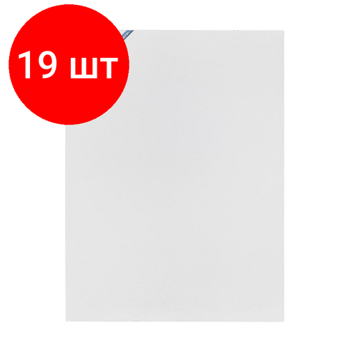 Комплект 19 штук, Картон грунтованный односторонний Малевичъ (30х40 см), 313040