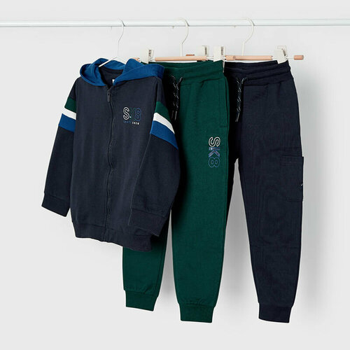 Комплект одежды Mayoral, размер 122 (7 лет), синий, зеленый