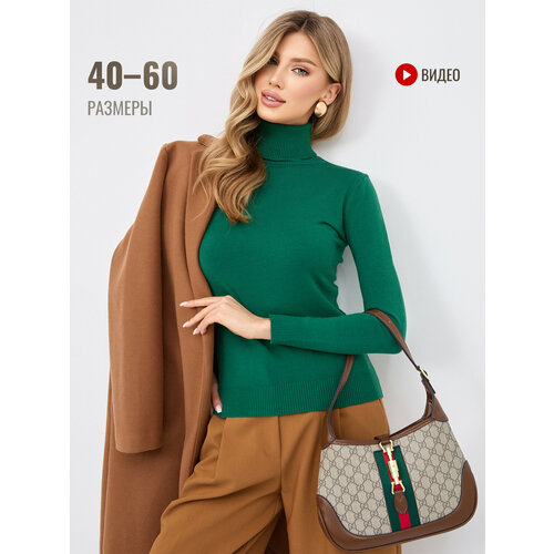 фото Водолазка nynche modno, размер 40-44, зеленый