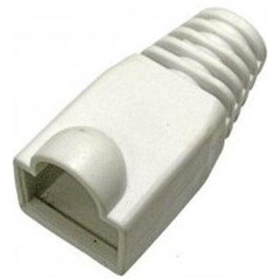 Защитные колпачки Twt для кабеля 6,0мм cat.5, на соединение коннектора с кабелем, белый, 100 шт. (-BO-6.0-WH/100)