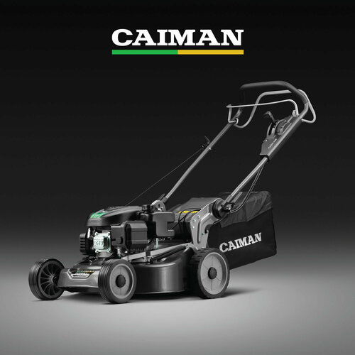 Бензиновая газонокосилка CAIMAN Ferro 47CV, 3.67 л.с., 45 см черный