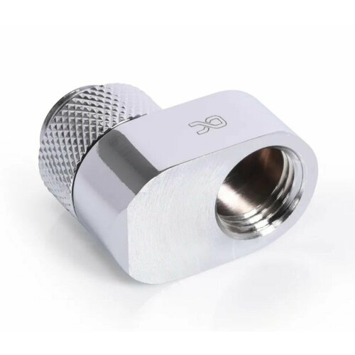 Фитинг Alphacool Eiszapfen, смещенная деталь 16 мм, вращающаяся G1/4 на G1/4 - хром серебристый
