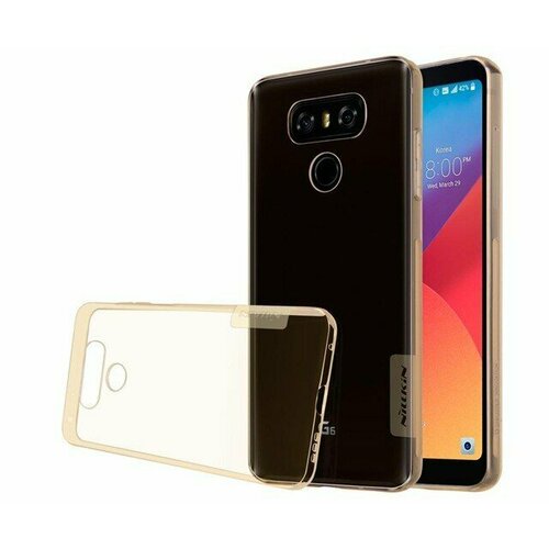 Накладка Nillkin Nature TPU Case силиконовая для LG G6 (H870) прозрачно-золотая