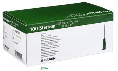 BBraun Sterican Игла инъекционная Стерикан 21G (080 х 120 мм) 100 штук