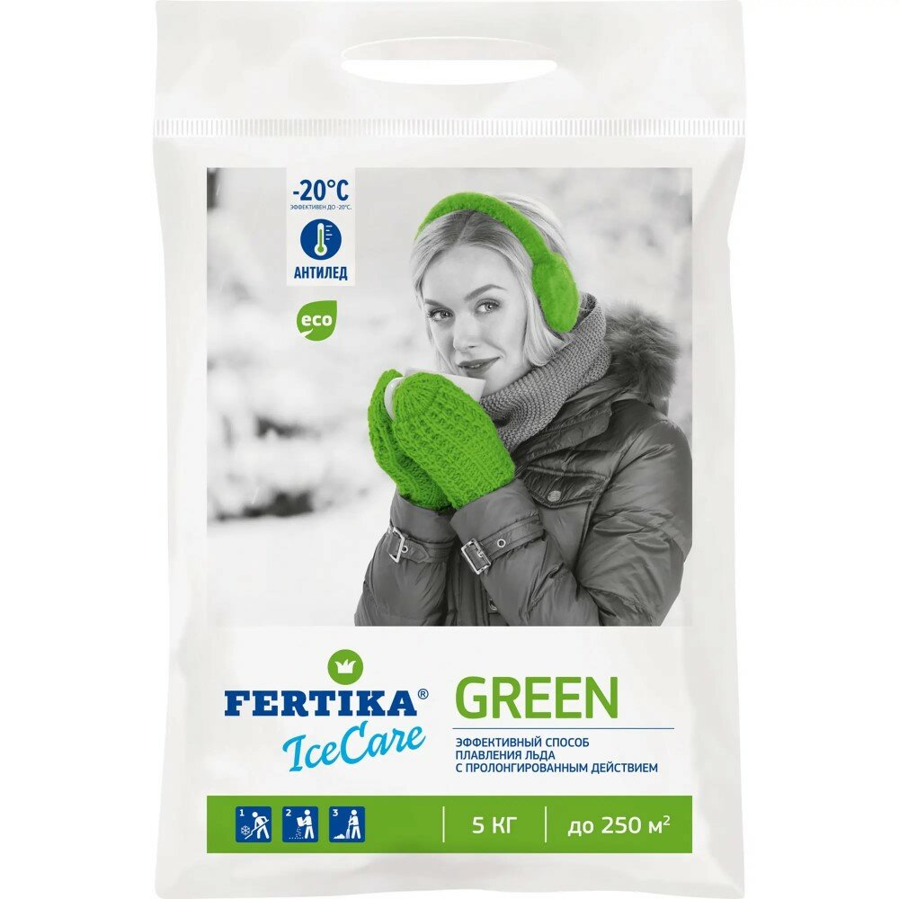 Противогололедный материал Icecare Green 5 кг, 1 шт. в заказе