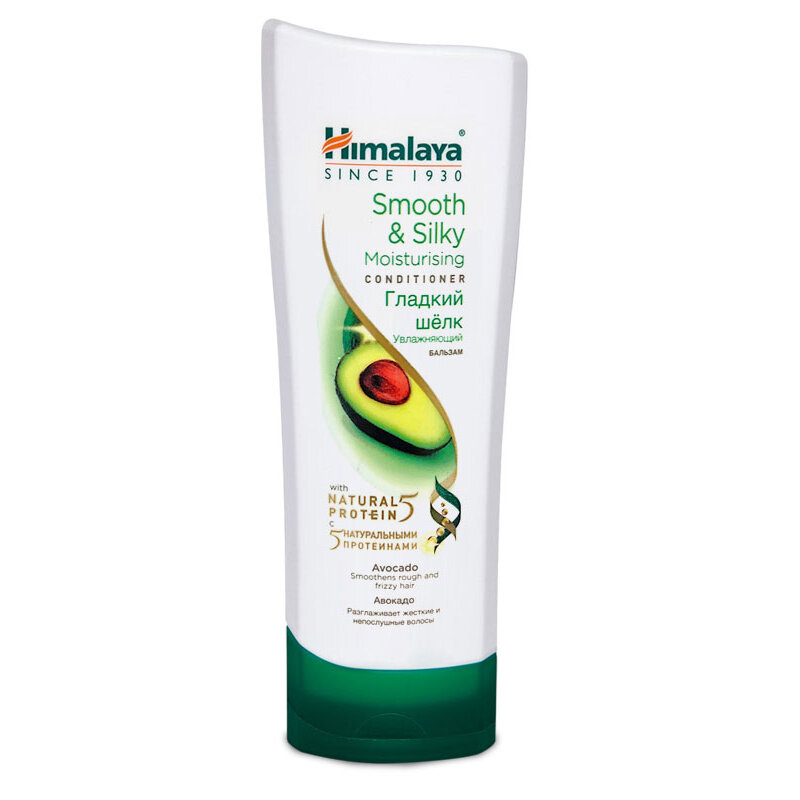 SMOOTH & SILKY Moisturising conditioner, Himalaya (Увлажняющий кондиционер с протеинами гладкий шелк, Хималая), 200 мл.