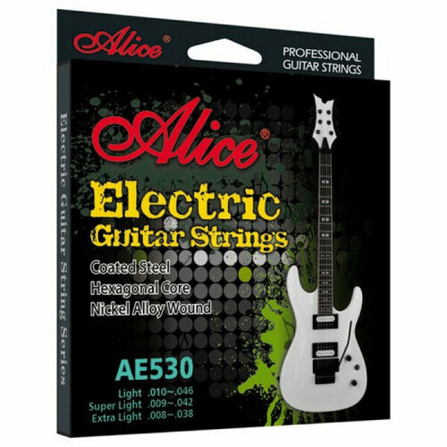 Струны для электрогитары Alice AE530-L alice a507 l струны для электрогитары