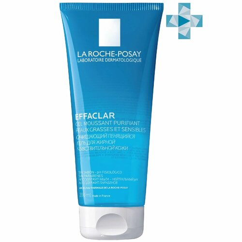 La roche-posay effaclar gel очищающий пенящийся гель для жирной чувствительной кожи 200 мл