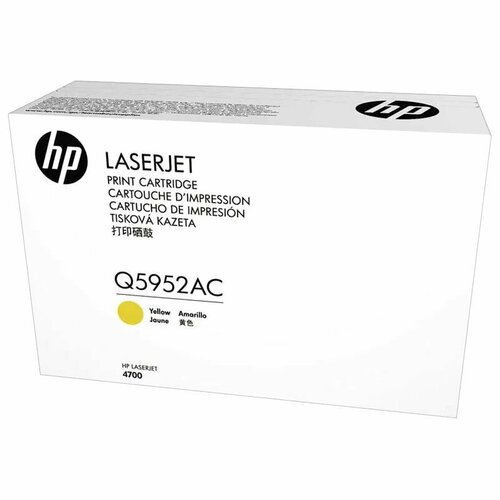 Картридж для лазерного принтера HP 643A Yellow (Q5952AC) картридж hp q5951ac для hp сolor laserjet 4700 голубой