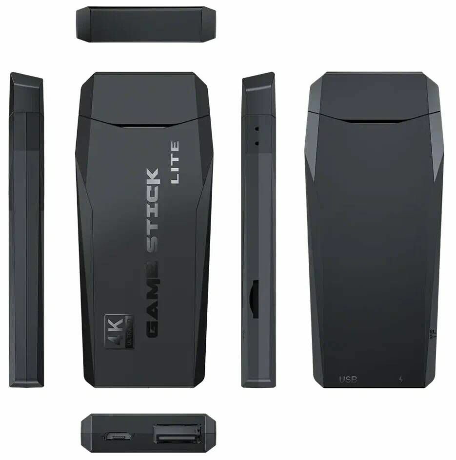 Игровая приставка для видеоигр M8 4K 64GB двухъядерный cortex-A7 10000 игр + 2.4G Wireless Controllers Gamepad — фото 1