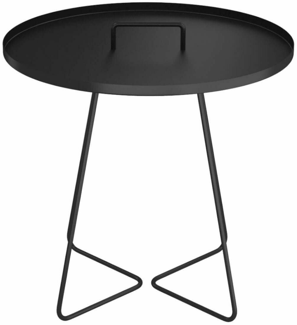 Кофейный столик круглый 45x45 см черный