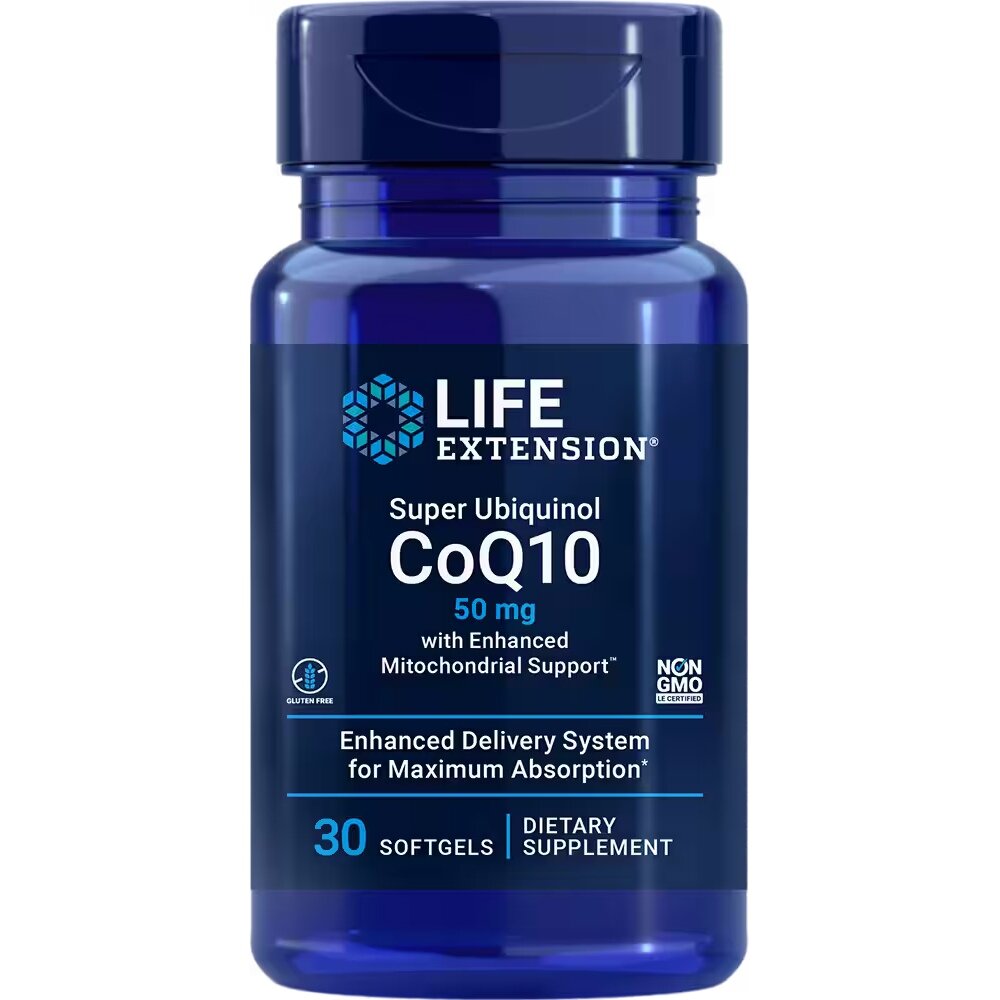 Super Ubiquinol CoQ10 with Enhanced Mitochondrial Support, 50 мг / 30 капсул гелевых