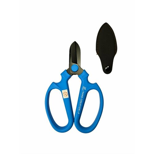 Ножницы-секатор Hand Creation F170, цвет: Голубой, чёрное лезвие, Sakagen
