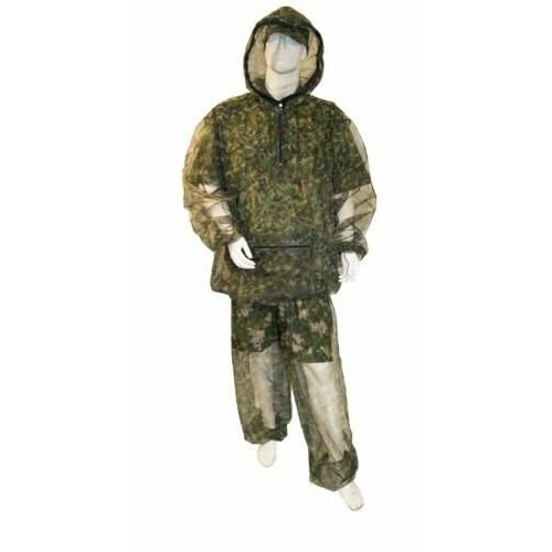 костюм антимоскитный 2 я сетка лес р 60 62 Антимоскитный костюм-сетка, цвет КМФ, размер 52-54