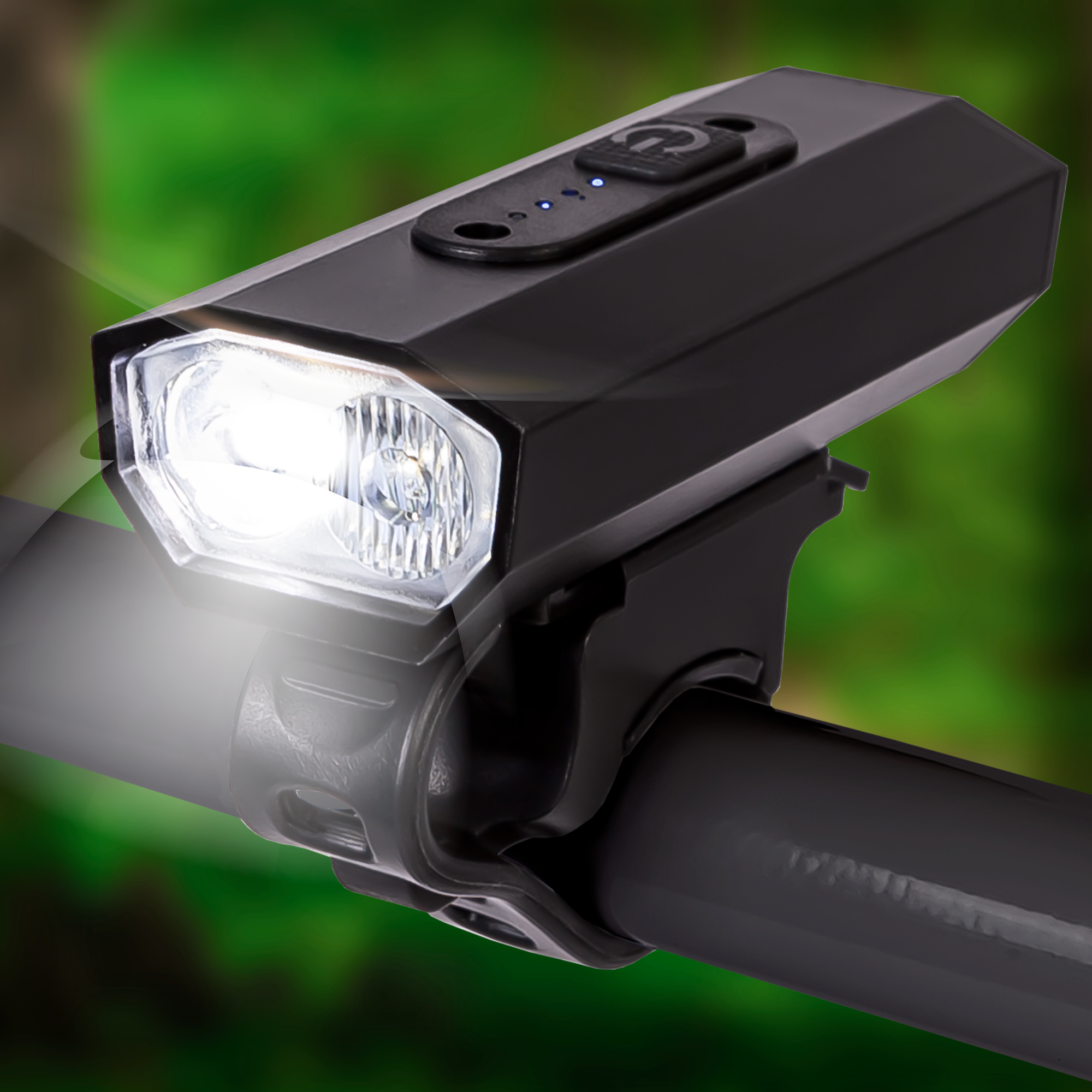 Светодиодный фонарь для велосипеда передний с 6 режимами 1000 Лм GLANZEN BFL-1000-BK08