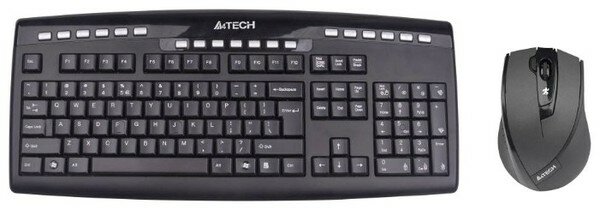 Клавиатура и мышь A4Tech 9200F Black USB .