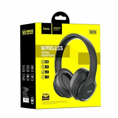 Bluetooth гарнитура HOCO W28 Jorney BT50 накладная громкость - черный 1550₽