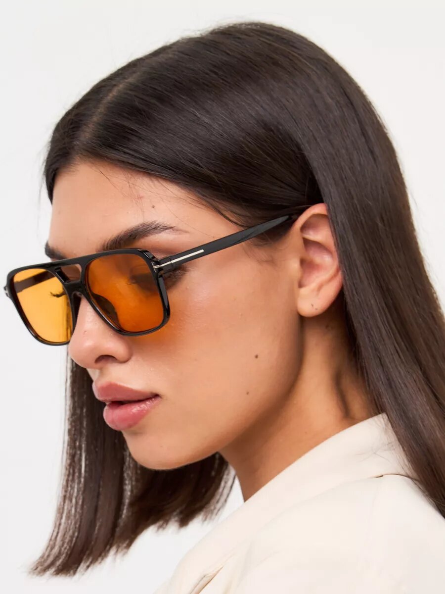 Солнцезащитные очки , черный/желтый — фото 1