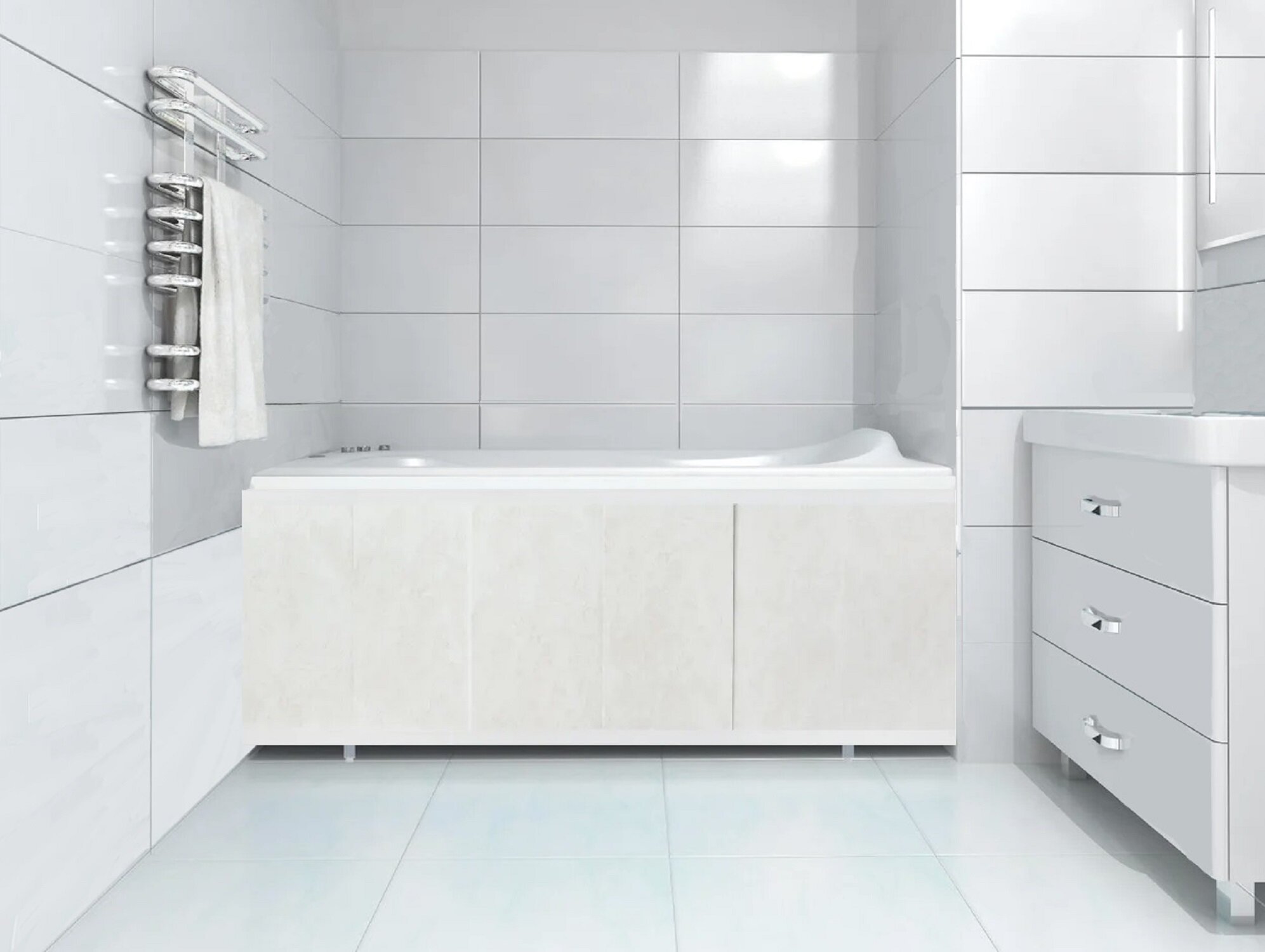 фото Экран под ванну "Светло-Бежевый" 150 см DM PLAST