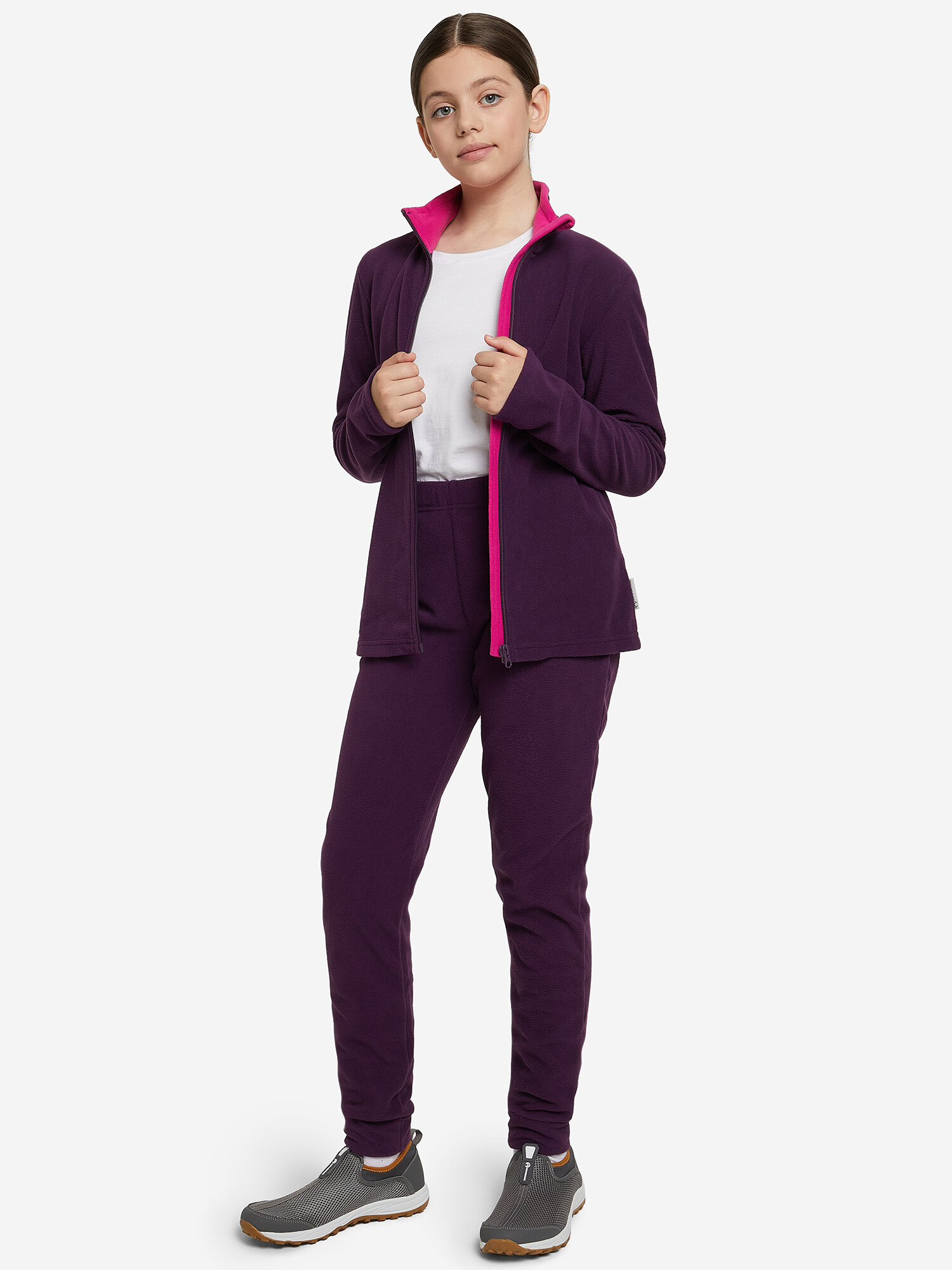 Толстовка OUTVENTURE, размер 134-140, фиолетовый — фото 1