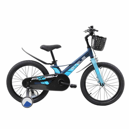 усиленные боковые колеса поддержка на детский велосипед Велосипед детский Stels 18 Flash KR Z010 2023 года темно-синий зеленый