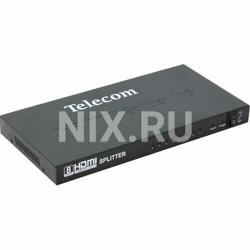 splitter 3way lans спутник Разветвитель HDMI 1=>8 , каскадируемый , 1.4v+3D Telecom