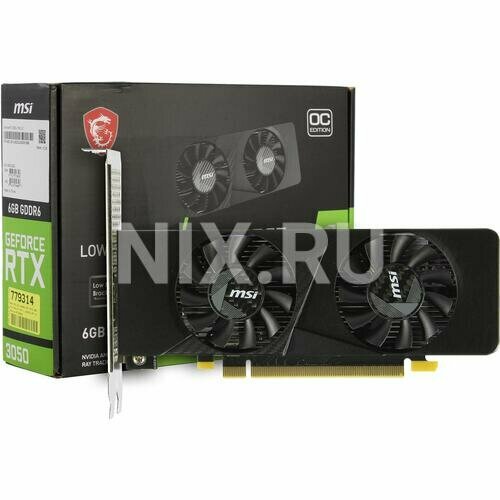 Видеокарта Msi Low Profile RTX 3050 LP 6G OC 2821000₽