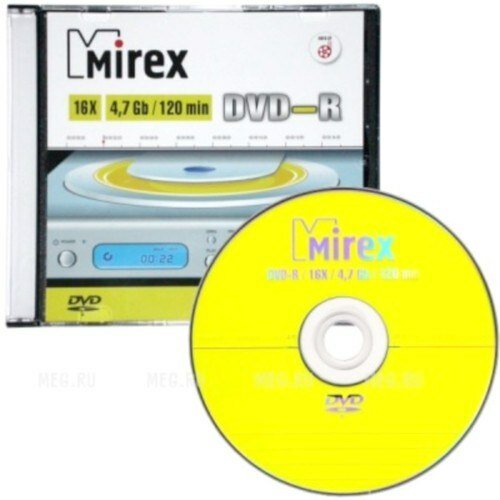 DVD+R Mirex 16x 4,7Gb Slim