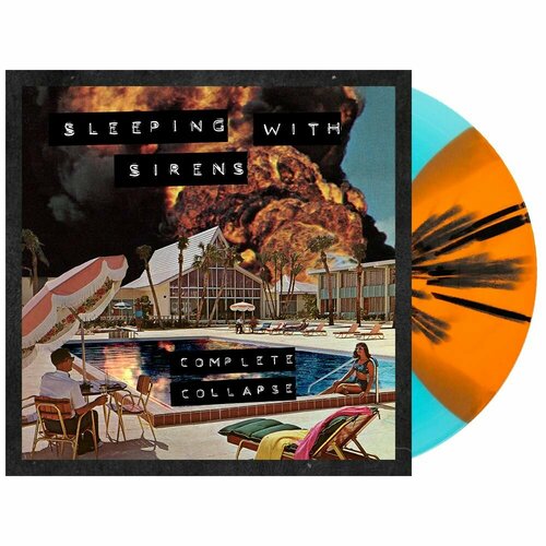 Sleeping With Sirens - Complete Collapse (lim. Orange + Electric Blue Butterfly w/ Black Splatter) новая лимитированная цветная пластинка
