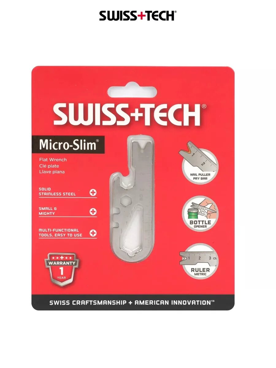 Брелок мультитул EDC MICRO-SLIM ST67129, SWISS+TECH #ST67129 — фото 1