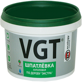 фото Шпатлевка по Дереву VGT Экстра 0.3кг Дуб Светло-Серый Акриловая, Универсальная / ВГТ Экстра.