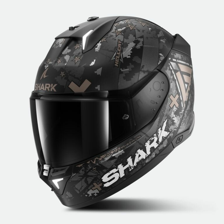 Шлем Shark SKWAL I3 HELLCAT MAT Black/Chrome/Anthracite XL