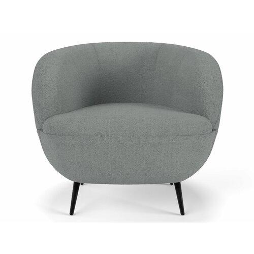 фото Мягкое кресло soft element даника grey, букле, серое, в гостиную, на балкон, для отдыха дома, в зону ожидания