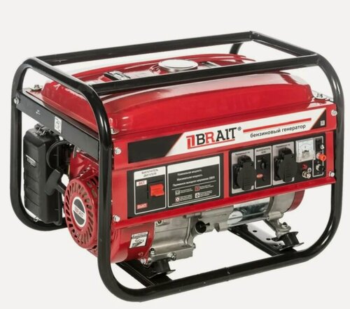 Изображение товара Генератор BRAIT BR2500-CU, инверторный, 2500 Вт, защита от перегрузок, счетчик моточасов, вольтметр