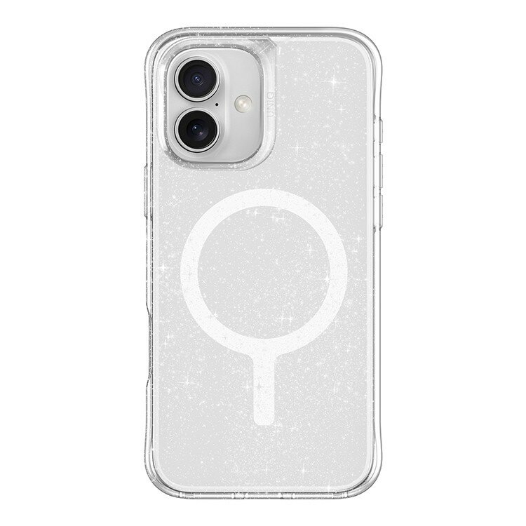 Чехол Uniq для iPhone 16 - Lifepro Xtreme Tinsel (MagSafe), с блестками