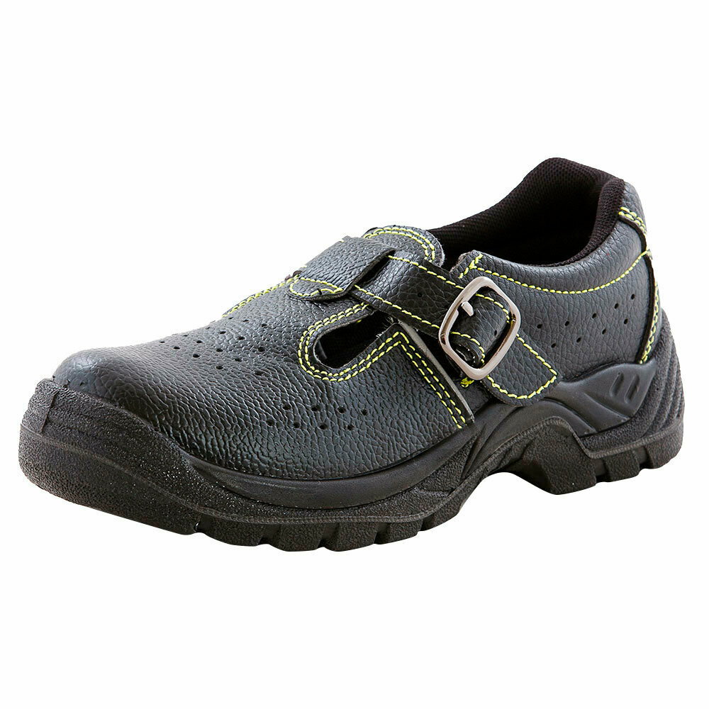 Сандалии рабочие из искусственной кожи с защитным подноском размер 43 черные Мистраль Аскет (134465)