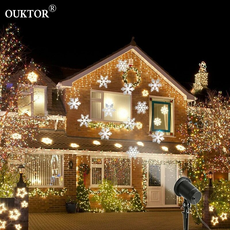 Лазерный проектор снежинок Ouktor, White