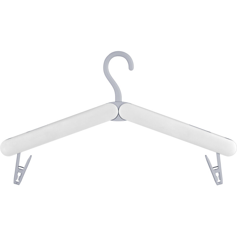 Вешалка-плечики HD-Attache HD604(C/B) складная. пластик. белый/серый р.44-46