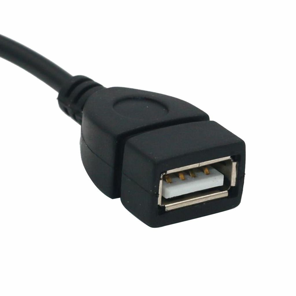 Кабель для передачи данных AUX кабель-адаптер mp3 USB-разъем до 3,5 мм комплект из двух частей — фото 1