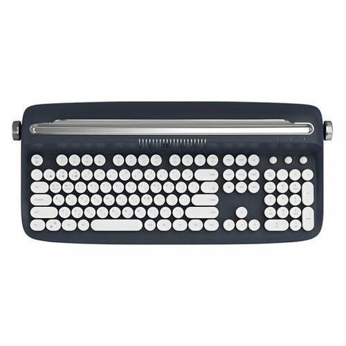 Модная корейская Bluetooth-совместимая пишущая машинка, клавиатура в стиле ретро, стимпанк, 108 клавиш, офисная, беспроводная, механическая