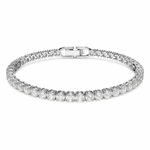Теннисный браслет SWAROVSKI кристаллы Swarovski размер 165 см белый 5300₽