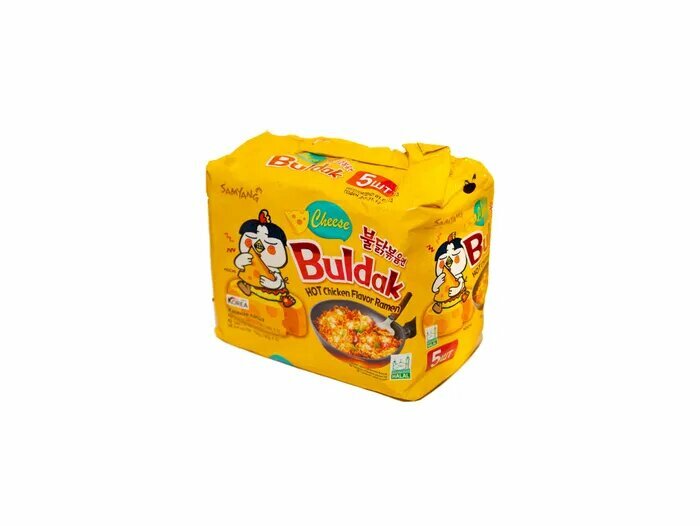 Лапша быстрого приготовления Samyang Cheese, острая со вкусом курицы и сыра (Корея) 140 г по 5 шт — фото 1