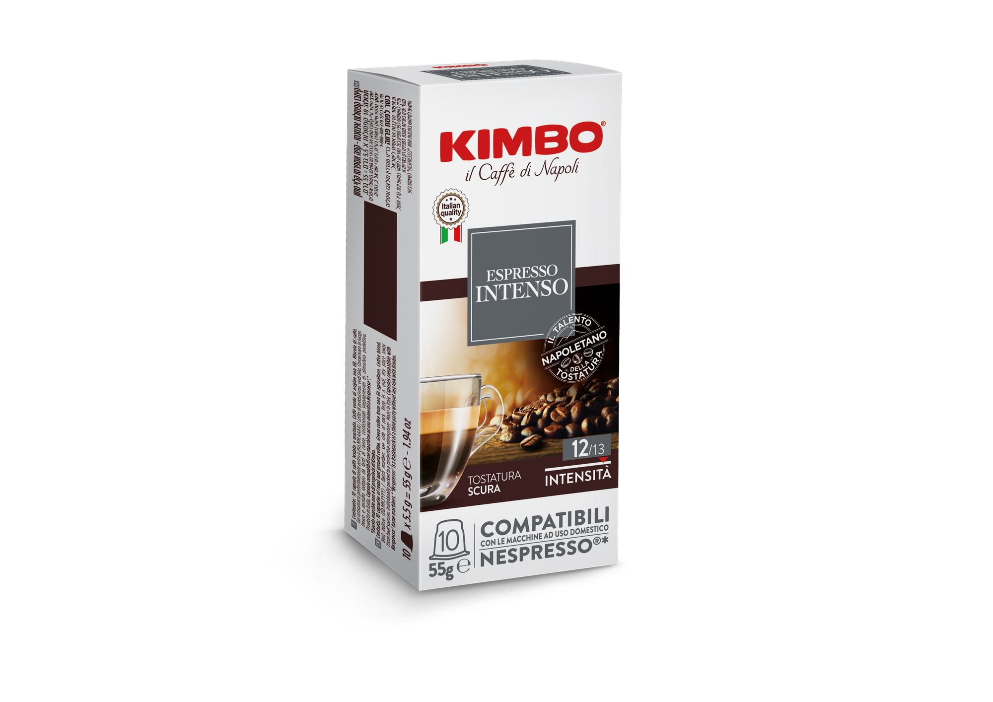 Капсулы кофейные Kimbo Espresso Intenso, крепкие, для Nespresso 10 штук